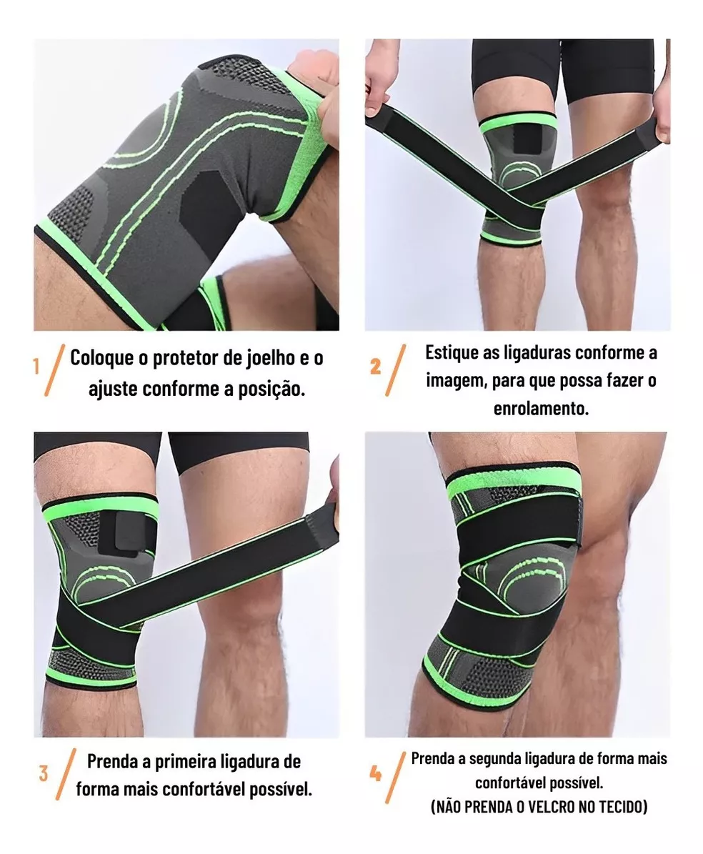 Aplicação da Joelheira Premium